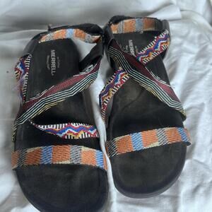 Merrell District Kalbury Cross-Strap Sandals Size Women US 10 GUC